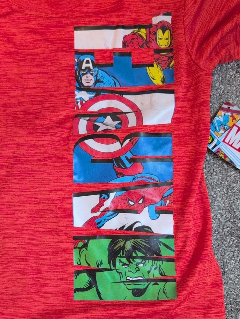 Marvel Red & Blue Boys' Superhero Tee and Shorts Set NWT - Picture 3 of 10